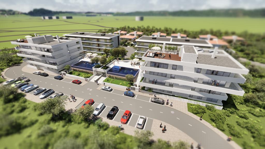 Neue 3-Zimmer-Wohnungen mit Pool, Fitnessraum und Garage in Portimão