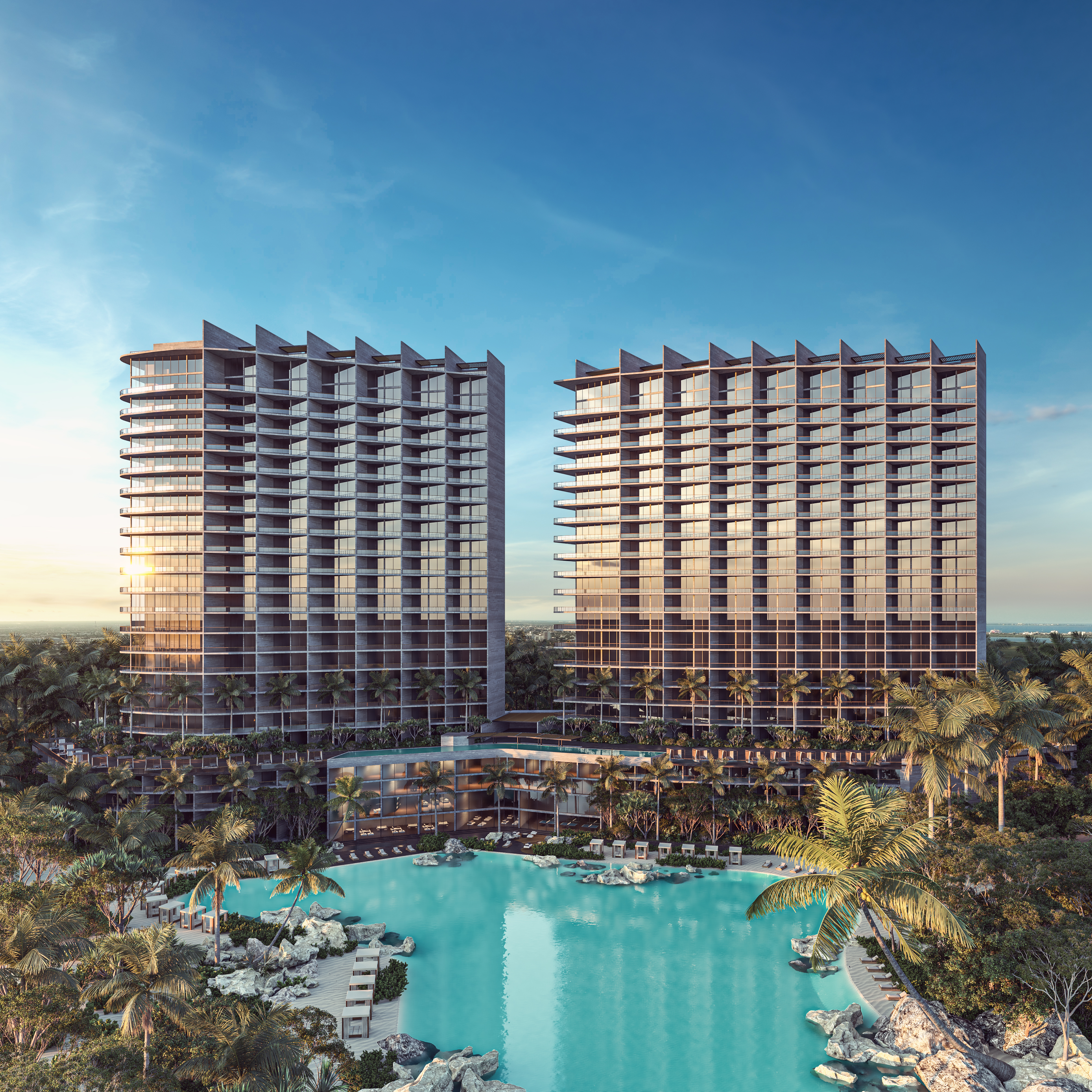 Panoramablick auf das Karibische Meer, private Lagune von 8.000 Quadratmetern