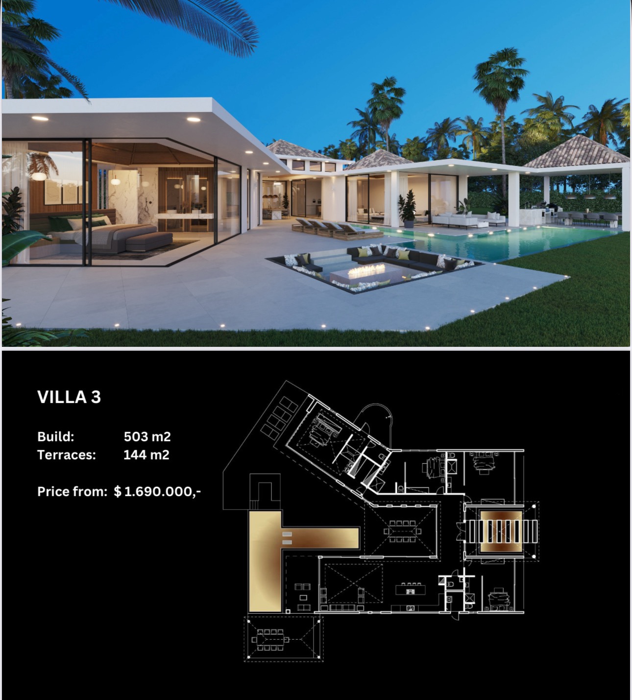 Ekskluzywne Wille z Widokiem na Ocean