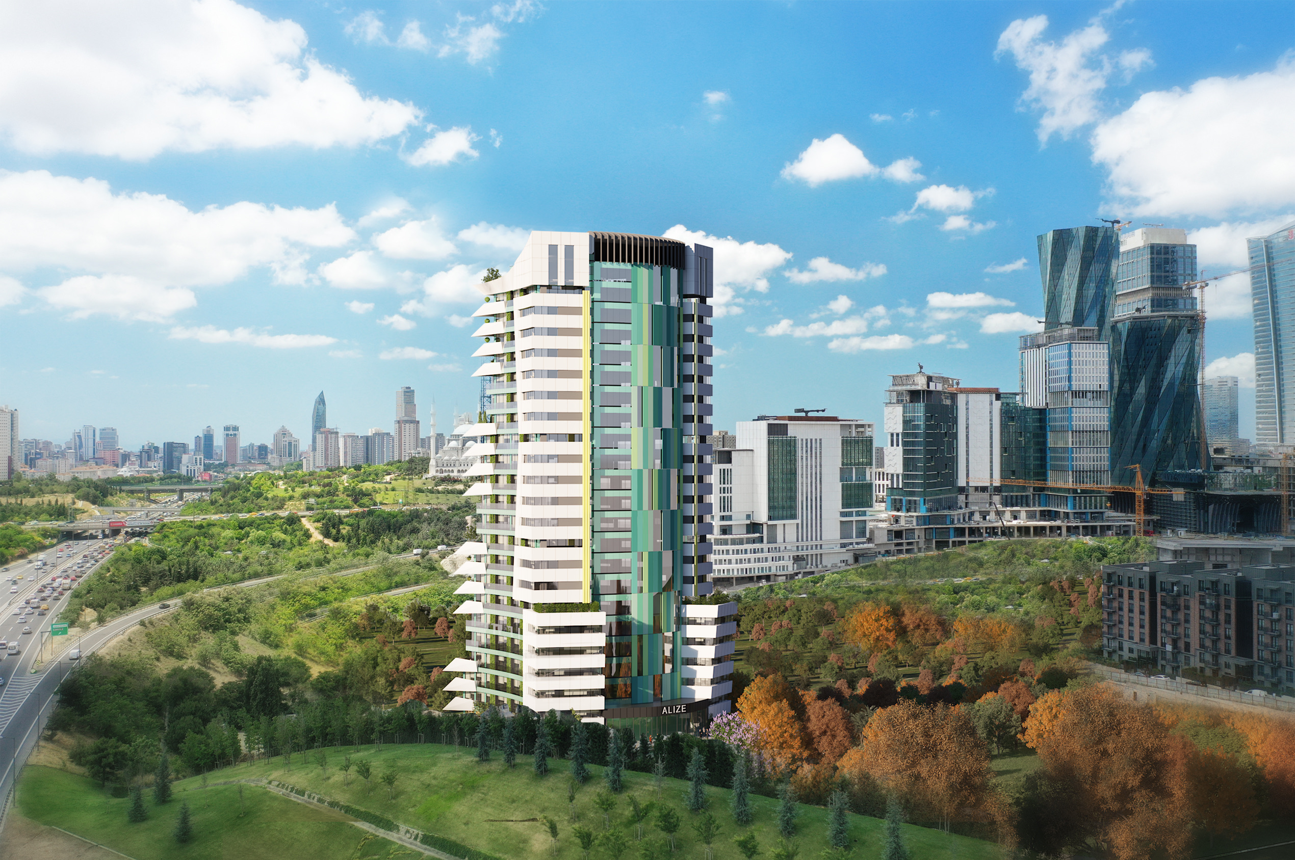 Ознакомьтесь с предложением элегантных квартир и офисных помещений на продажу в престижном районе Умрание, на азиатской стороне Стамбула, в непосредственной близости от Международного финансового центра.