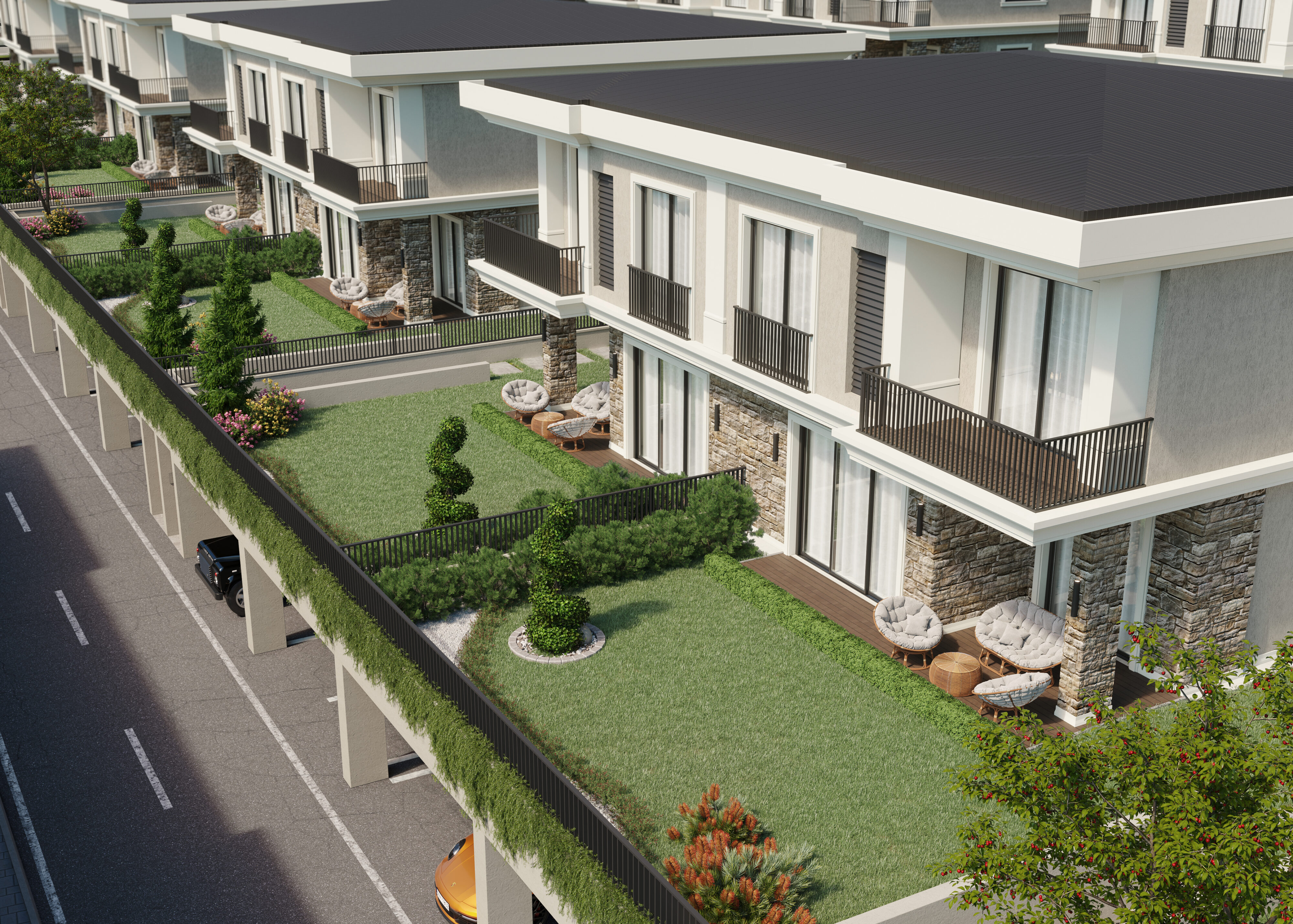 Роскошные виллы с возможностью рассрочки в Башакшехире, Стамбул   