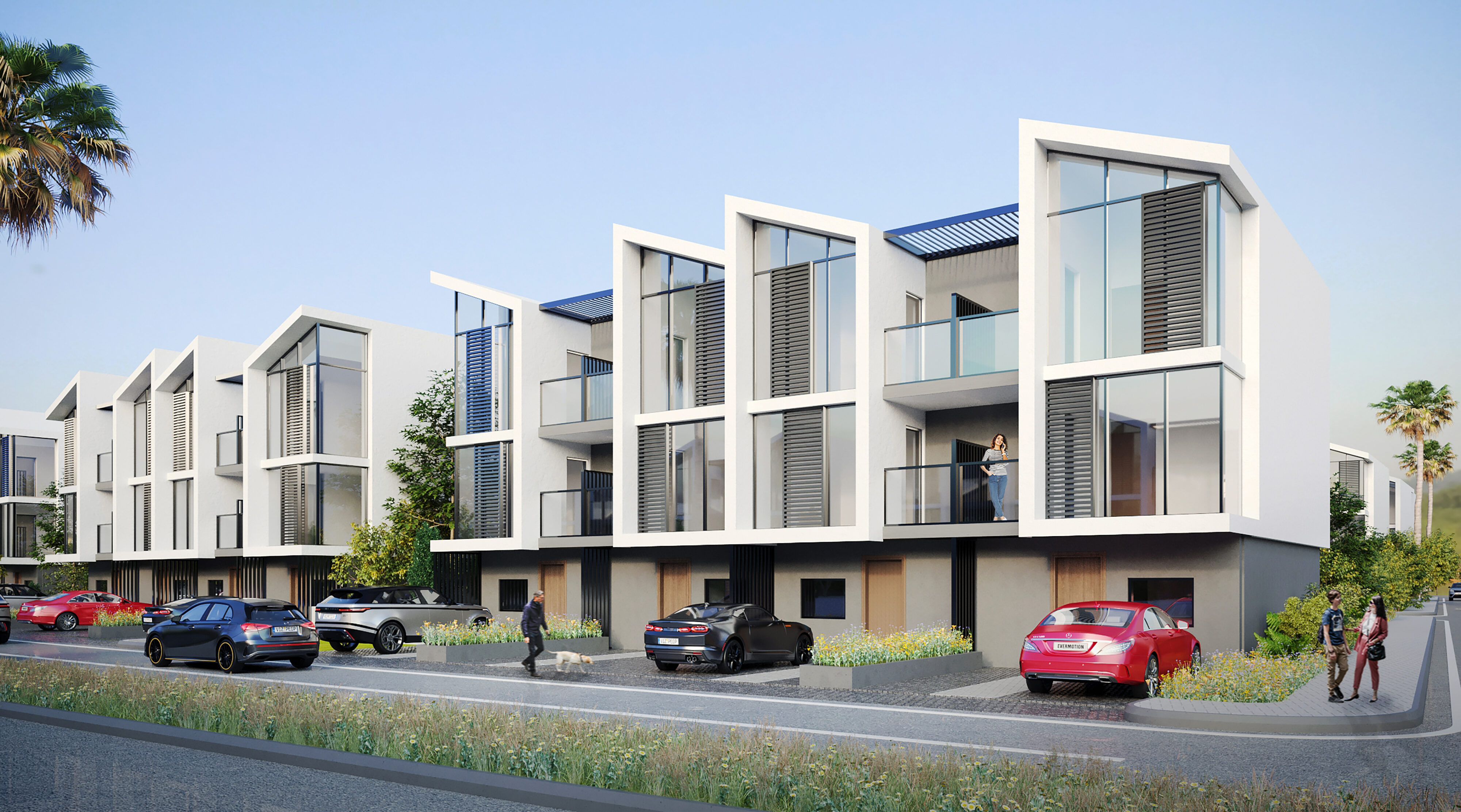 Przestronne domy szeregowe z pełną infrastrukturą w Bahcesehir, Stambuł