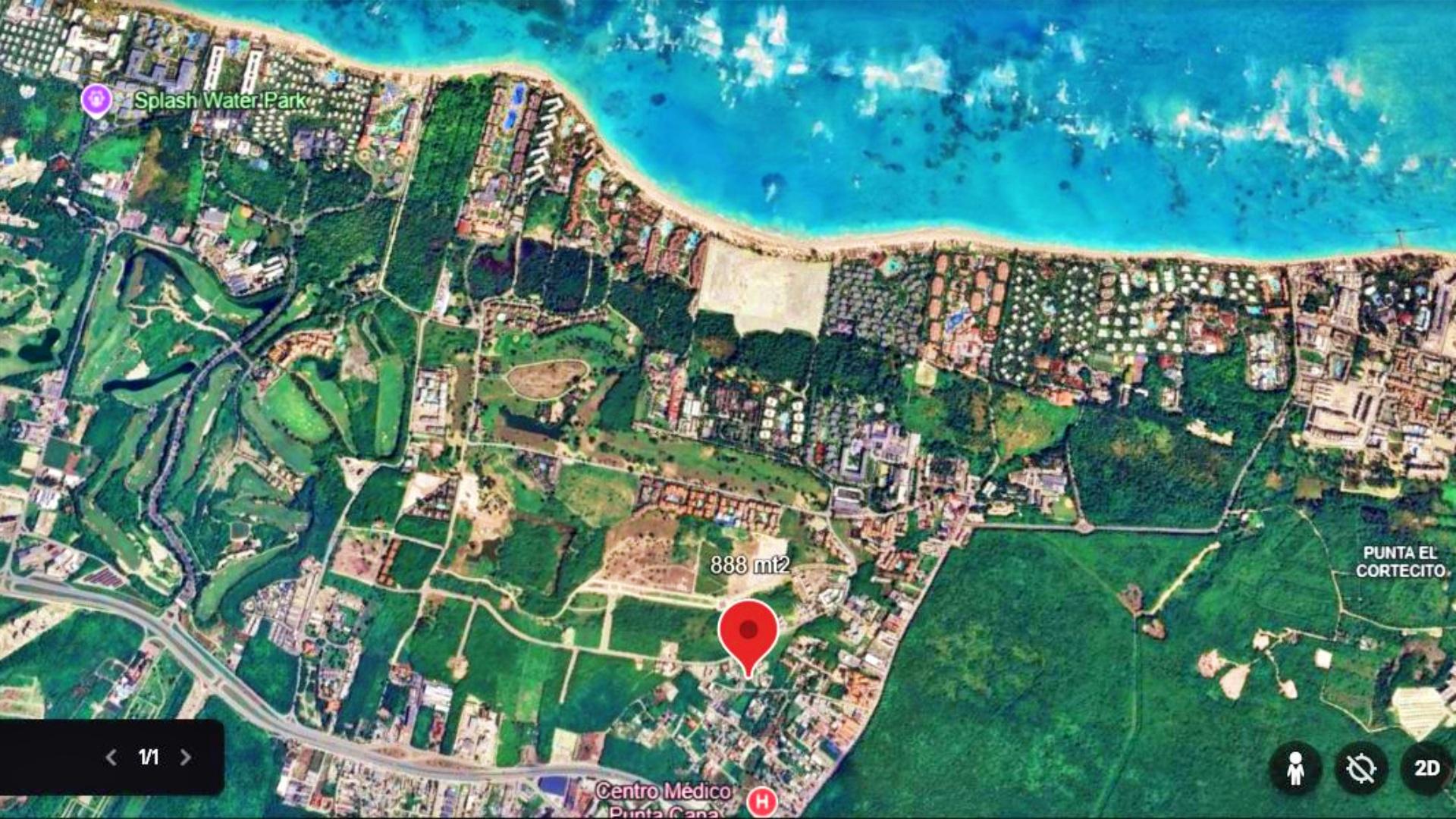 Strandgrundstück zu verkaufen in White Sands 881 m² Land für Villa oder Apartments in Gated Community Punta Cana