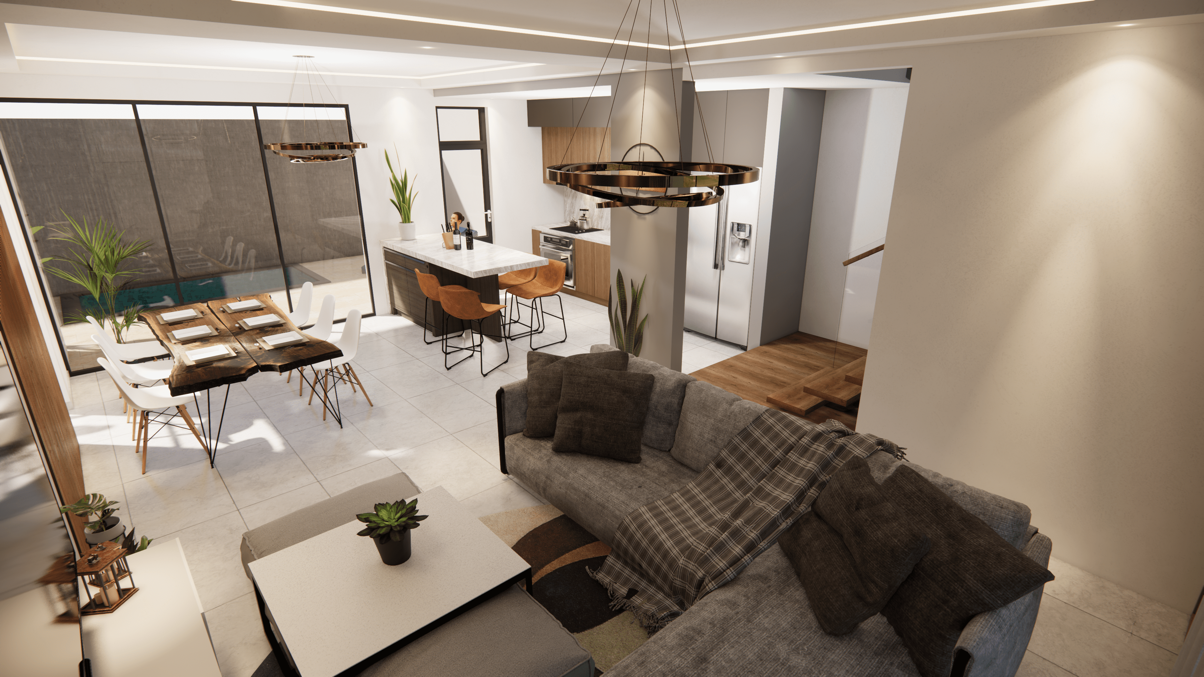 Exklusive und moderne Reihenhäuser – 3 Schlafzimmer – Privilegierte Lage – Geschlossene Wohnanlage – Punta Cana