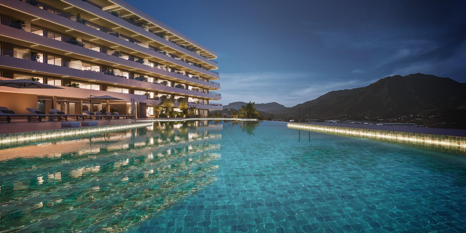 Эксклюзивный жилой комплекс в Эстепоне с видом на море и средиземноморским стилем жизни