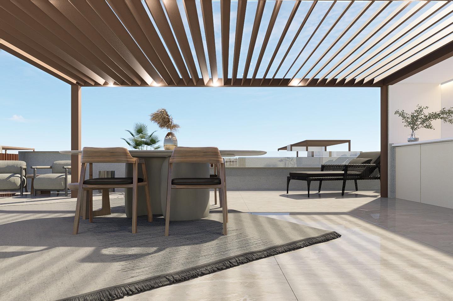 Neu gebaute Bungalows mit Gemeinschaftspool in Pilar de la Horadada - Costa Blanca Süd