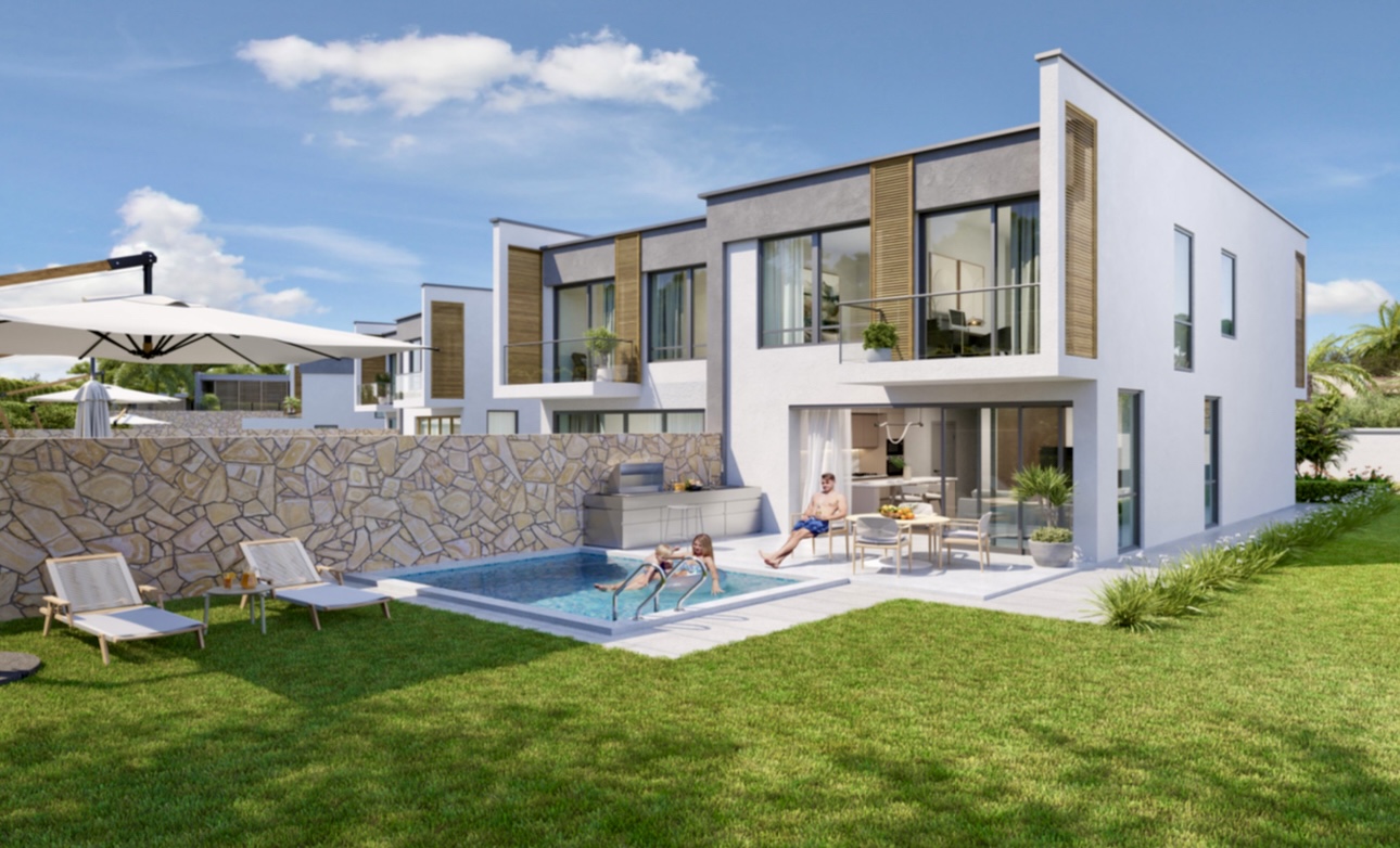 Новые двухквартирные и отдельно стоящие виллы