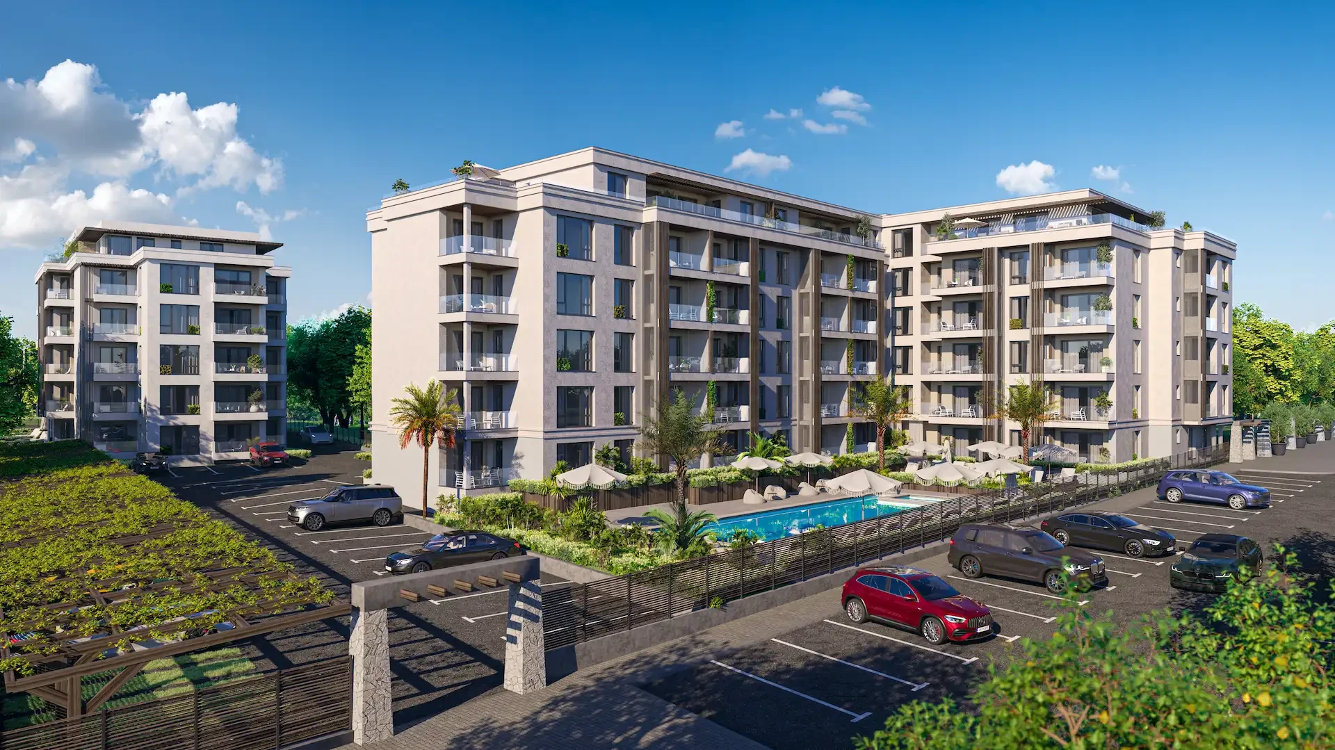 Несебр Парадайс, квартира с двумя спальнями от застройщика, 28, 115,12 кв. м