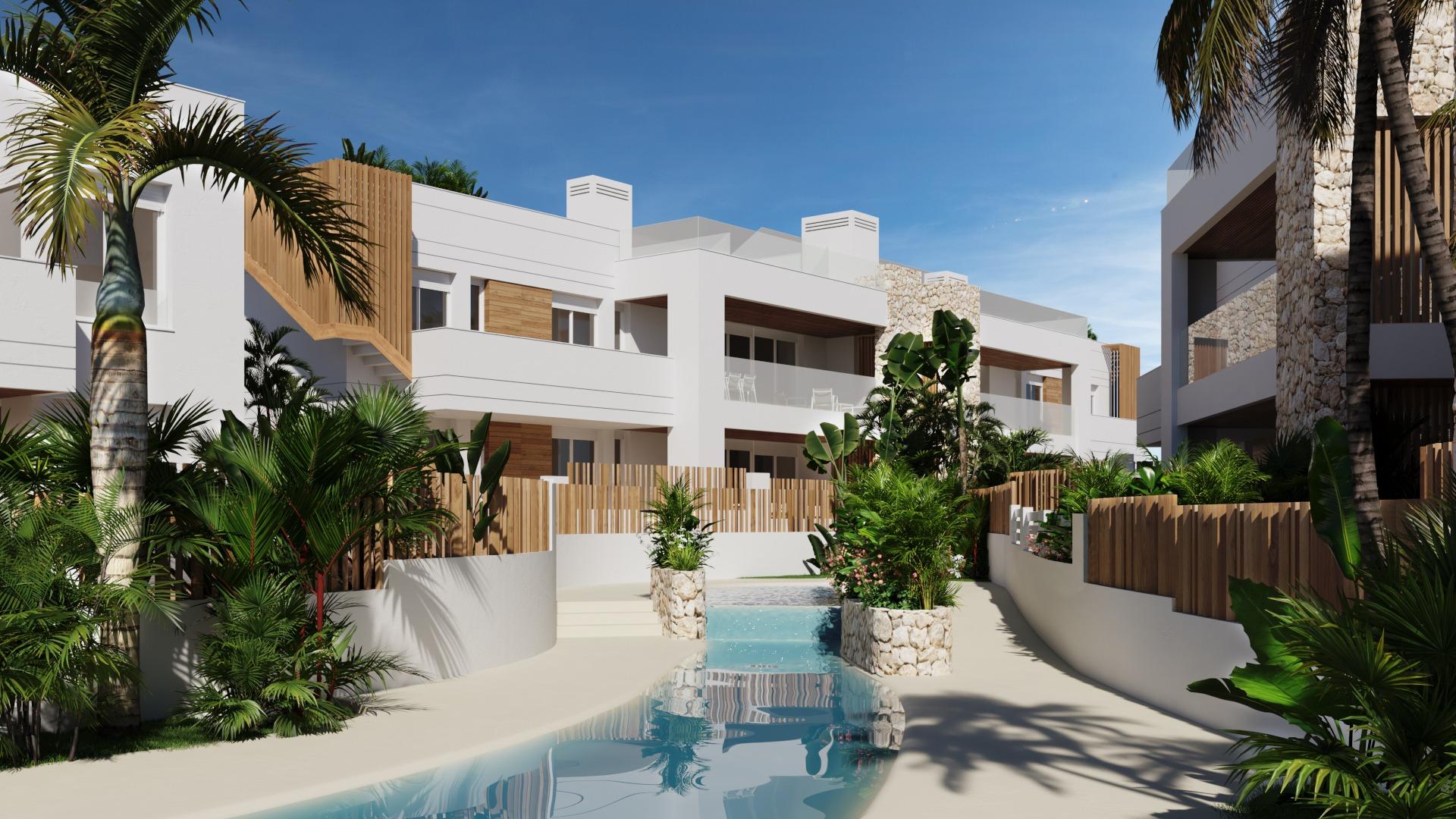 New villas and bungalows just 250 meters from the beach in Mar de Pulpí