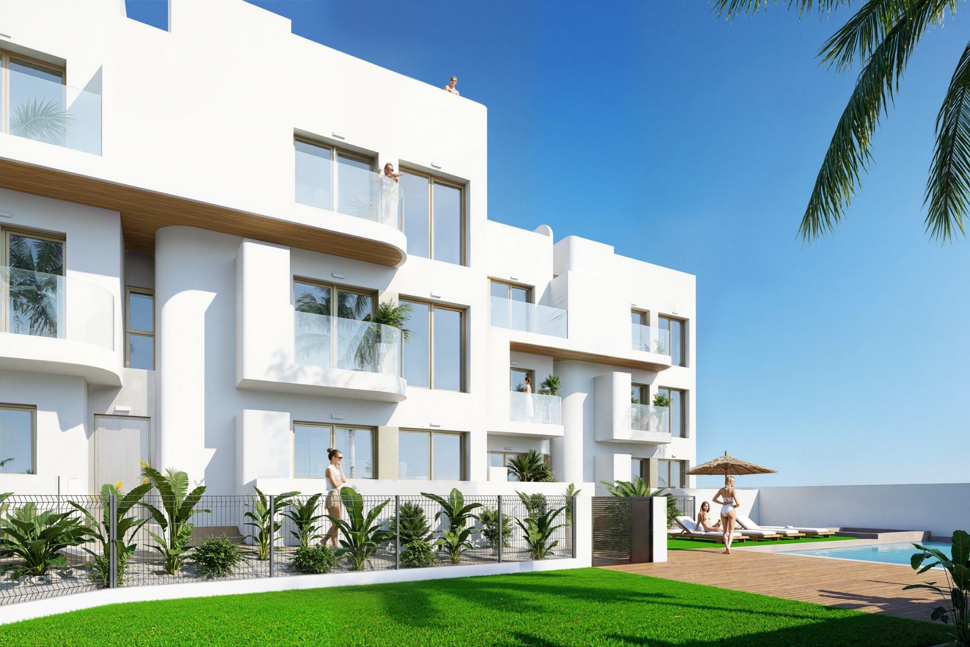 New Build Residential Complex in Los Alcázares on the Frontline of Serena Golf