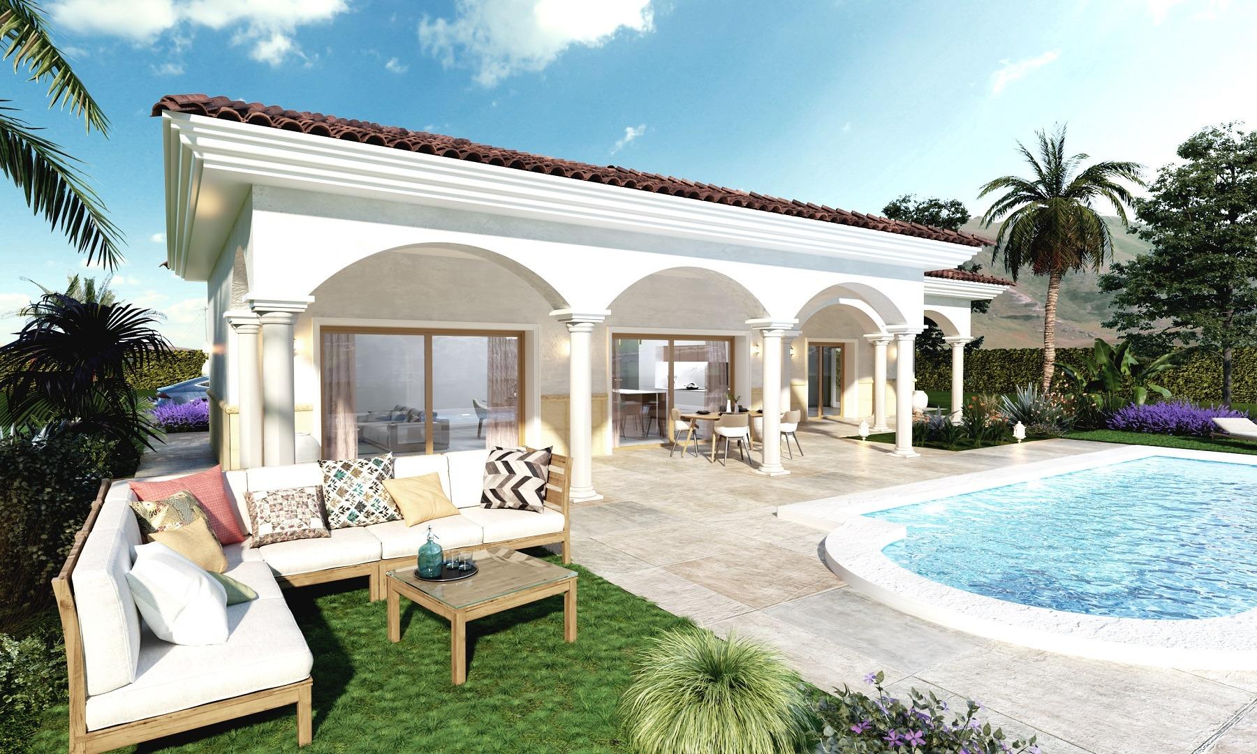 Nowe wille na dużych rustykalnych działkach w Pinoso, Alicante