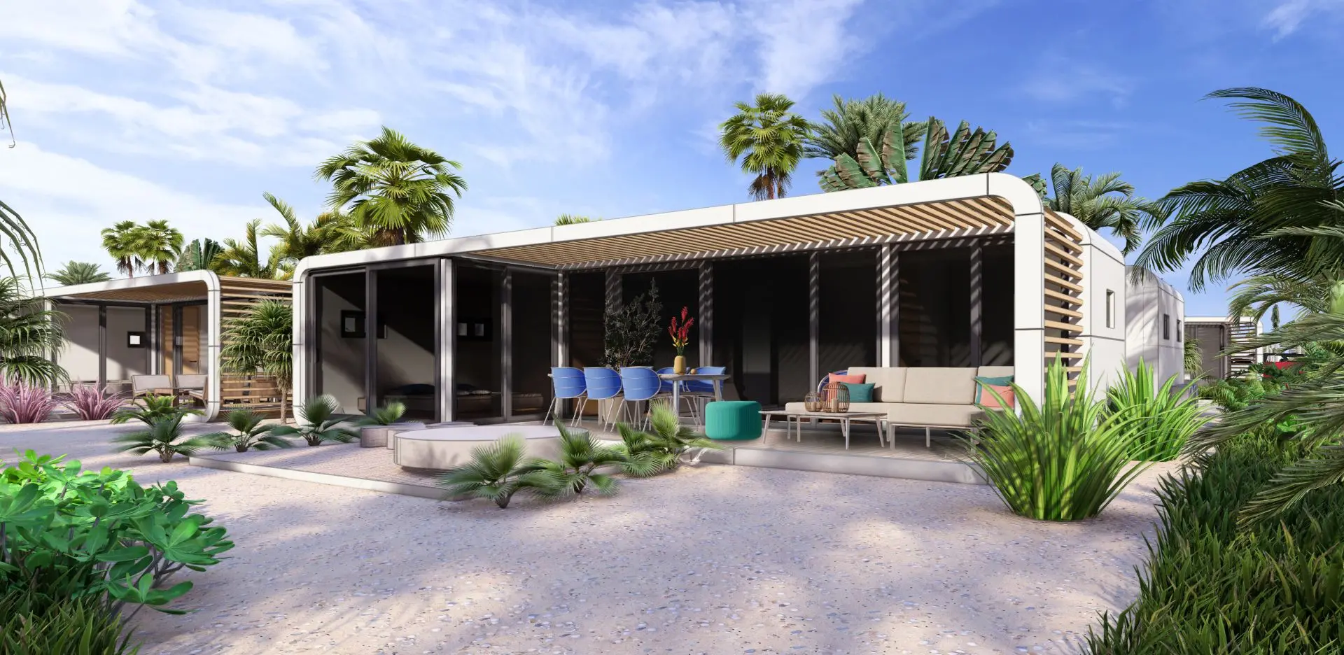 Modern, fully equipped holiday homes