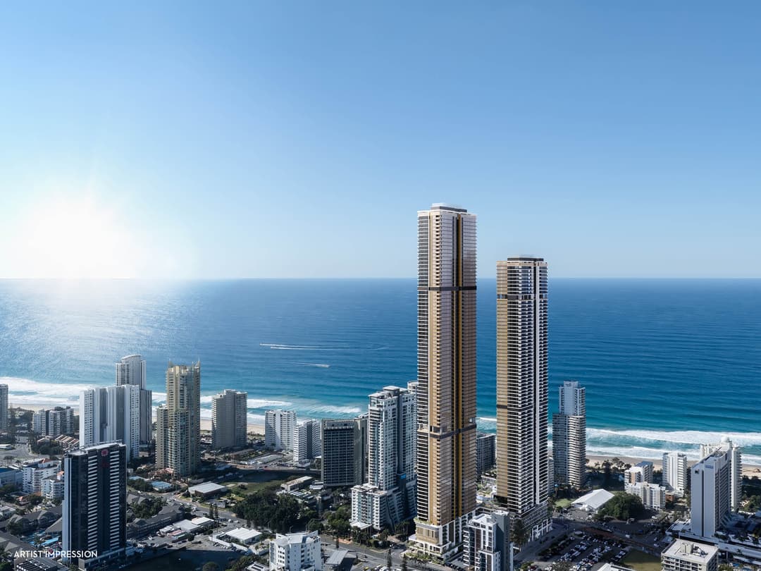 The tallest residences on the entire Gold Coast | 360° views | Completion: 2027