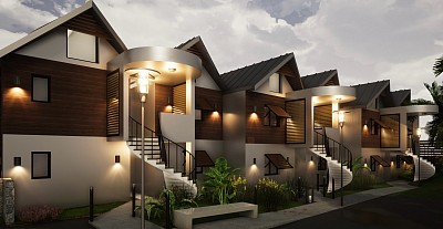 Estate of plots + villa (villa + plot of approximately 300 m²)