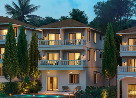 Luxuriöse Villen mit 4 und 5 Schlafzimmern in Siolim, Goa