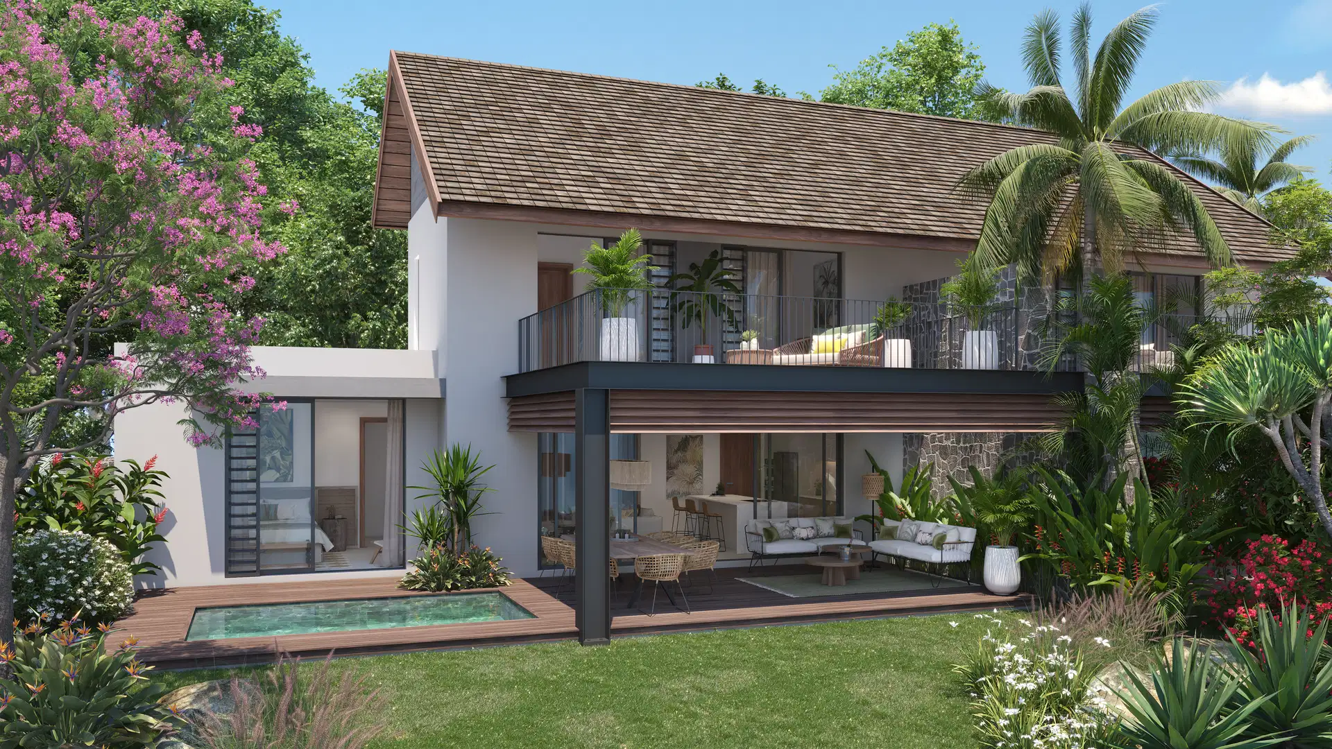 MODERN DUPLEXES IN MAURITIUS