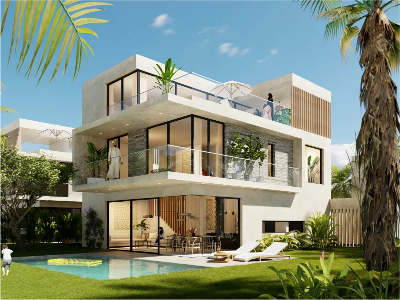 Bustani Villas ist ein prestigeträchtiges Villenviertel in Fumba Town.