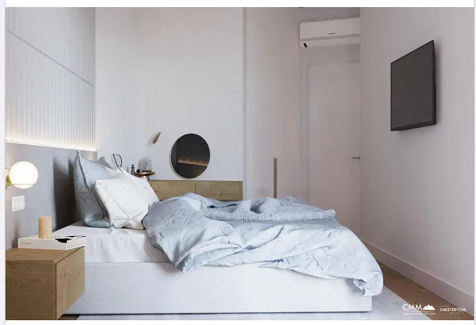 Панорамный апартамент 69 м² с видом на море – Бечичи