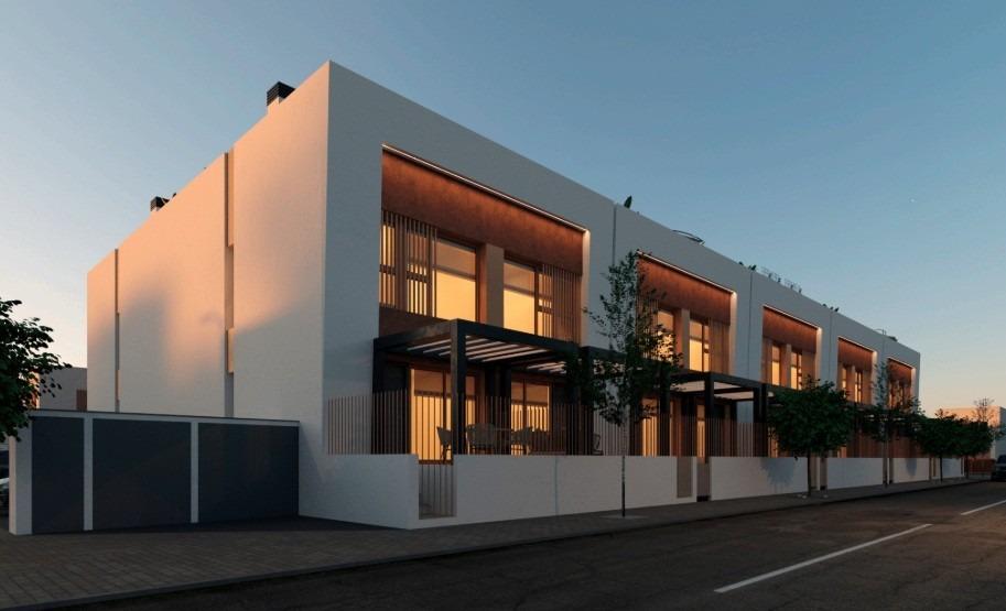 Modern townhouses in Dolores with a communal swimming pool