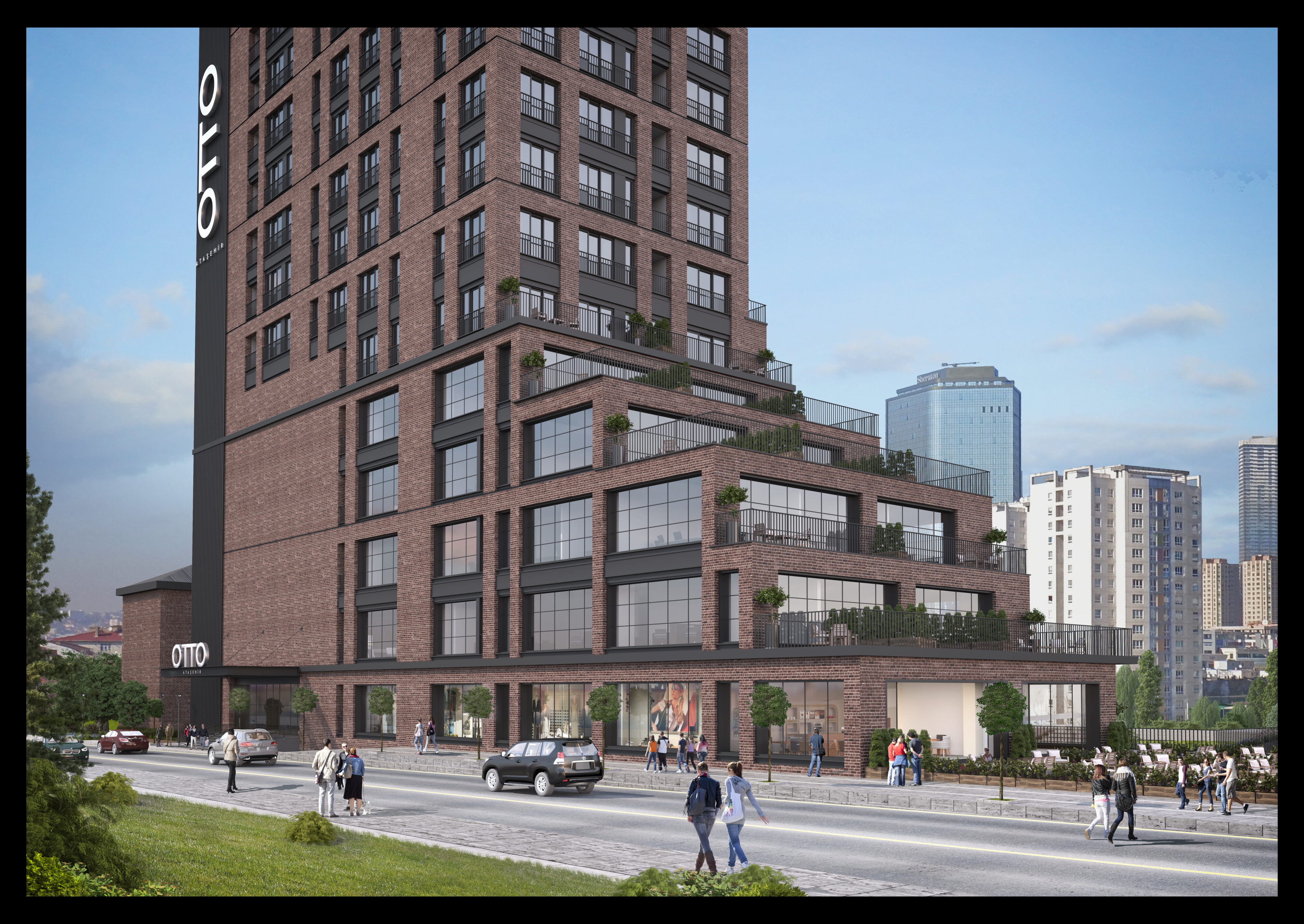 Роскошные апартаменты в престижном деловом районе Аташехир, Стамбул    